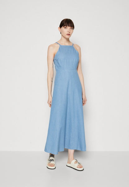 BRAND NEW SELECTED FEMME LIGHT BLUE COTTON FINE STRAP MAXI DRESS SIZE Whispers Dress Agency BRAND NEW SELECTED FEMME LIGHT BLUE COTTON FINE STRAP MAXI DRESS SIZE Whispers Dress Agency