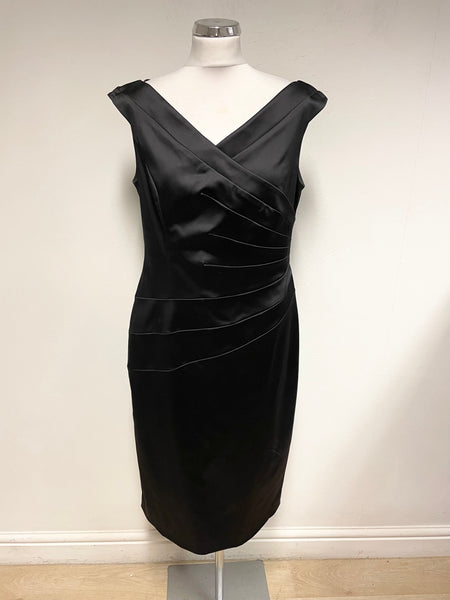 coast black satin dress Coast Women's Bandeau Crepe Satin Maxi Dress in Black