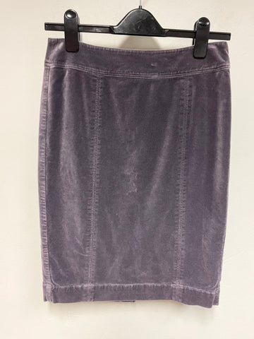 BODEN GRAPE BRUSHED COTTON PENCIL SKIRT SIZE 8R