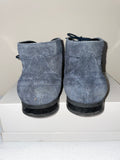 HUDSON DARK GREY SUEDE LACE UP CHUKKA BOOTS SIZE 8/42