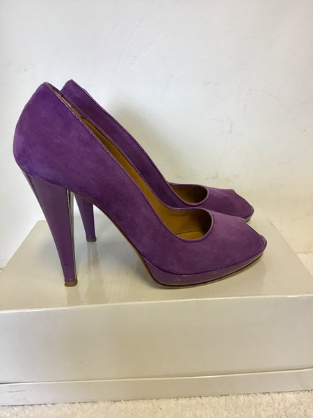 Suede purple best sale heels