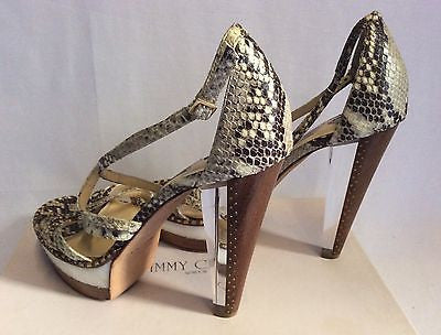 Perspex snakeskin deals heels