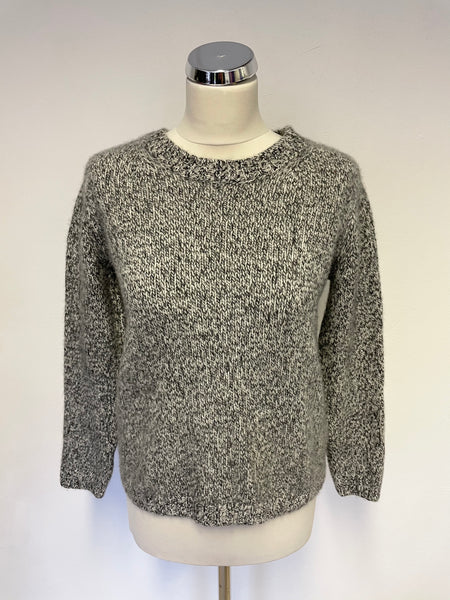 JOHN LEWIS WEEKEND COLLECTION BLACK WHITE WEAVE 100% DONEGAL