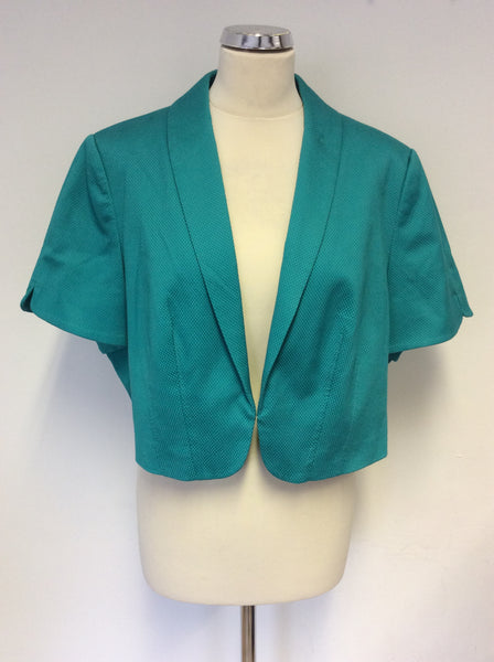 Turquoise 2025 bolero jacket