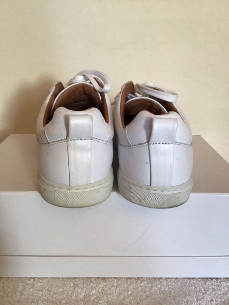 WHISTLES KOKI WHITE LEATHER TRAINERS SIZE UK 7/40 – Whispers Dress