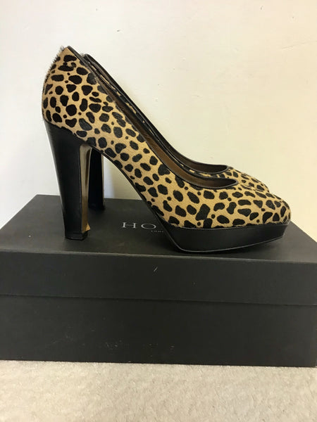 Leopard print platform hot sale pumps