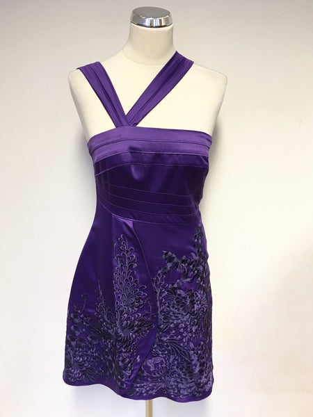 KAREN MILLEN PURPLE EMBROIDERED SPECIAL OCCASION DRESS SIDE 10 Whispers Dress Agency KAREN MILLEN PURPLE EMBROIDERED SPECIAL OCCASION DRESS SIDE 10 Whispers Dress Agency