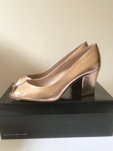 Dune Head Over Heels Rose Gold Sandals BRAND NEW DUNE ROSE GOLD