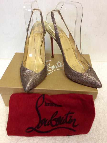 Multi colored glitter sales heels