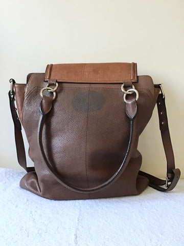 WHISTLES TAN BROWN LEATHER LARGE SHOULDER/ CROSS BODY BAG