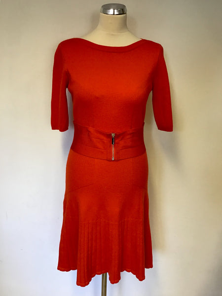 Karen millen sales red knit dress
