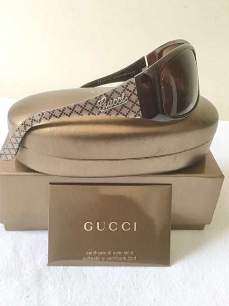 Gucci GG 3032/N/S Brown sunglasses Gucci Sunglasses GG 3032/N/S 20E8U Dark Olive Diampat Made  main image 4