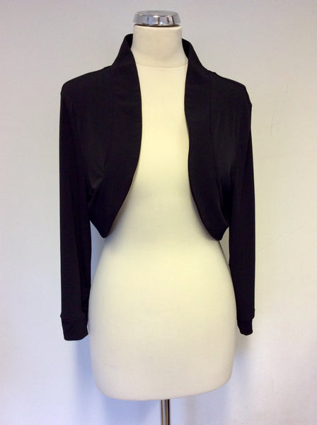 BRAND NEW GINA BACCONI BLACK BOLERO JACKET TOP SIZE 20