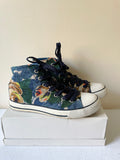 CATH KIDSTON FLORAL PRINT HIGH TOP CANVAS PLIMSOLS & MATCHING BACK PACK