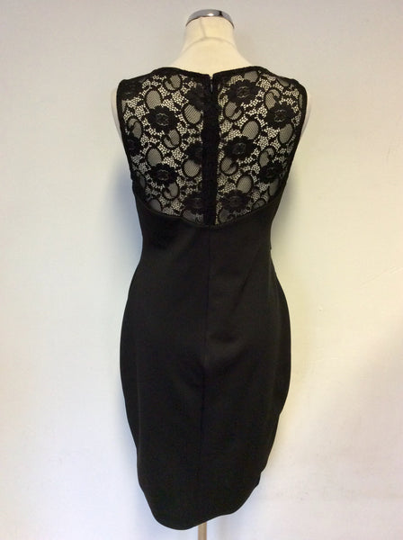 AMY CHILDS BLACK & NUDE LINED LACE TRIM PENCIL DRESS SIZE 16 – Whispers  Dress Agency
