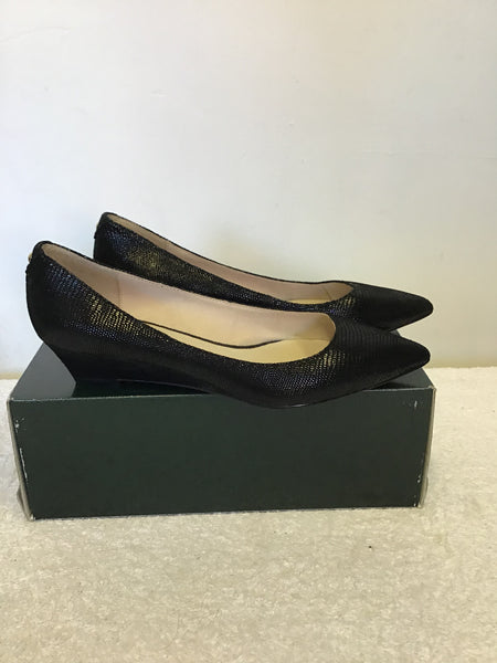 Small wedge 2025 black shoes