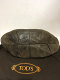 TODS BROWN LEATHER & GOLD CHAIN STRAP SHOULDER BAG
