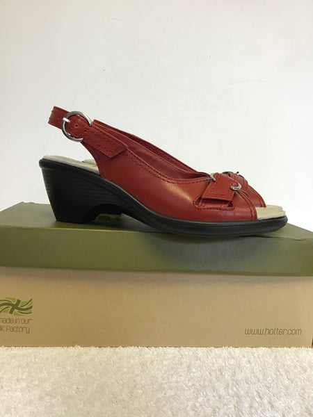 Hotter red sandals online