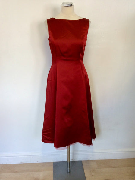 LAURA ASHLEY DEEP RED SPECIAL OCCASION DRESS SIZE 10 – Whispers