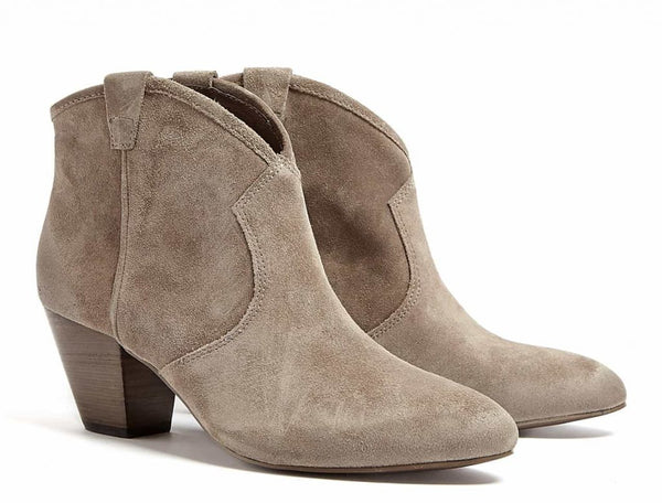 BRAND NEW ASH JALOUSE SUEDE ANKLE BOOT IN STONE SIZE 7 40