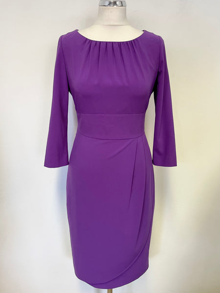 lk bennett purple dress LK Bennett Sahara Dress in Polka Dot UFO No More