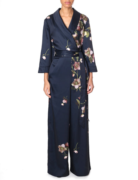 Dress Ted Baker Blue Jumpsuit TED BAKER NAVY BLUE FLORAL KENSIDY