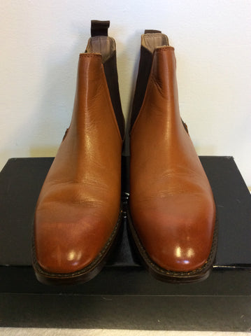 BRAND NEW LACEYS ALL LEATHER TAN CHELSEA BOOTS SIZE 5/38