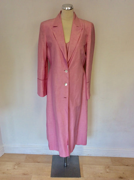 Pink silk coat clearance
