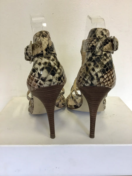 Snakeskin 2025 sandal heels
