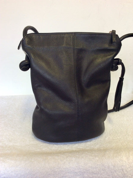 osprey black grained leather cross body bag OSPREY BLACK LEATHER CROSS BODY/ SHOULDER BAG – Whispers Dress Agency