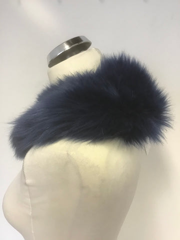 BRAND NEW CATH KIDSTON BLUE FAUX FUR COLLAR ONE SIZE