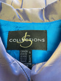 JS COLLECTIONS BRONZE TWO TONE SPECIAL OCCASION COAT SIZE 12