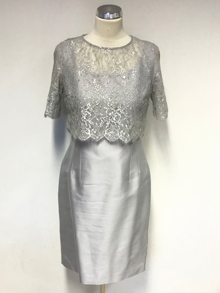 hobbs silver dress Hobbs Witley Embroidered Mini Dress Cool Blue Size 6