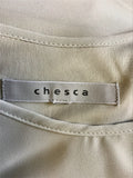 CHESCA PALE GREY TIERED LAYER SLEEVELESS TOP SIZE XL