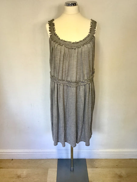 Light grey silk clearance dress