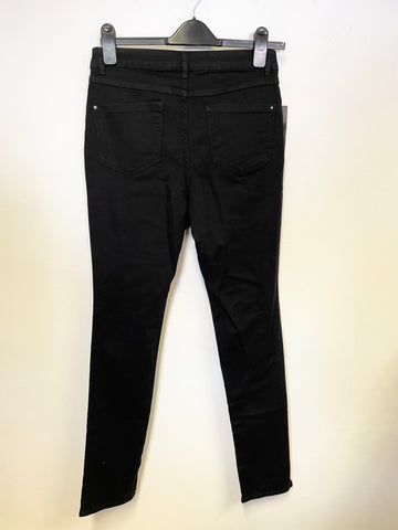 BRAND NEW WITH TAGS PURE COLLECTION BLACK SKINNY LEG JEANS SIZE 10L