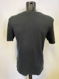 FAKE LONDON BLACK & WHITE ‘BY APPOINTMENT’ PRINT SHORT SLEEVE T SHIRT SIZE M
