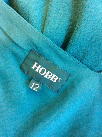 HOBBS EMERALD GREEN SILK OCCASION DRESS SIZE 12 - Whispers Dress Agency - Womens Dresses - 5