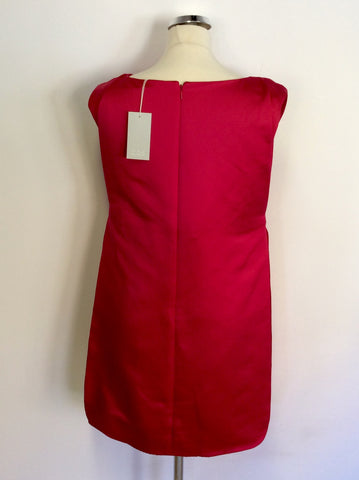 BRAND NEW COS CHERRY RED LAYERED TUNIC DRESS SIZE 38 UK 10