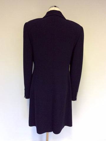 EPISODE NAVY BLUE WOOL LONG JACKET & SKIRT SUIT SIZE 12 - Whispers Dress Agency - Womens Suits & Tailoring - 5