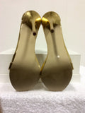 BRAND NEW KURT GEIGER GOLD STRAPPY SANDALS SIZE 6/39 - Whispers Dress Agency - Sold - 5