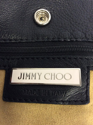 JIMMY CHOO BLACK LARGE LEATHER STUDDED SHOULDER BAG - Whispers Dress Agency - Shoulder Bags - 10