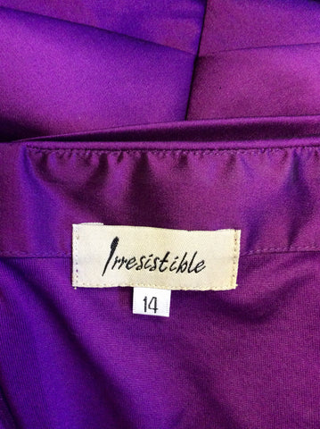 IRRESISTIBLE BY MOLLY BROWN PURPLE SPECIAL OCCASION DRESS SIZE 14