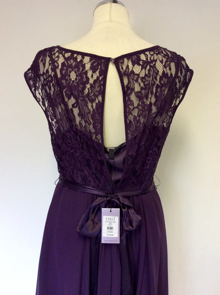 BRAND NEW COAST LORI LEE GRAPE LACE TOP DRESS SIZE 14 – Whispers Dress  Agency
