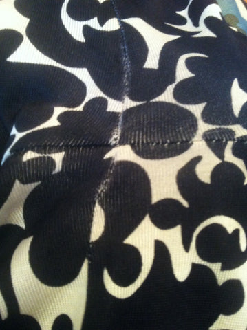 Diane Von Furstenberg Black & Ivory Print Silk Wrap Dress Size 10 - Whispers Dress Agency - Sold - 7