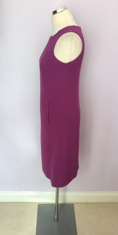 Hobbs Deep Pink Pencil Dress Size 8 - Whispers Dress Agency - Sold - 2