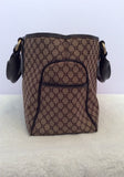 Celine Brown Fabric & Leather Handbag - Whispers Dress Agency - Sold - 4