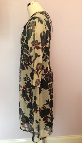 Brand New Coast Floral Print Silk Dress Size 16 - Whispers Dress Agency - Sold - 3