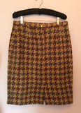 Vintage David Emanuel Brown Wool Mix Skirt Size 16 Fit 14 - Whispers Dress Agency - Sold - 2