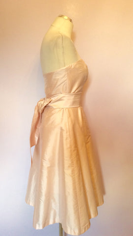 Coast Baby Pink Strapless Silk Dress Size 10 - Whispers Dress Agency - Womens Dresses - 2